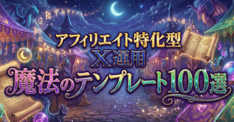 Xアフィリエイト専用テンプレート100選