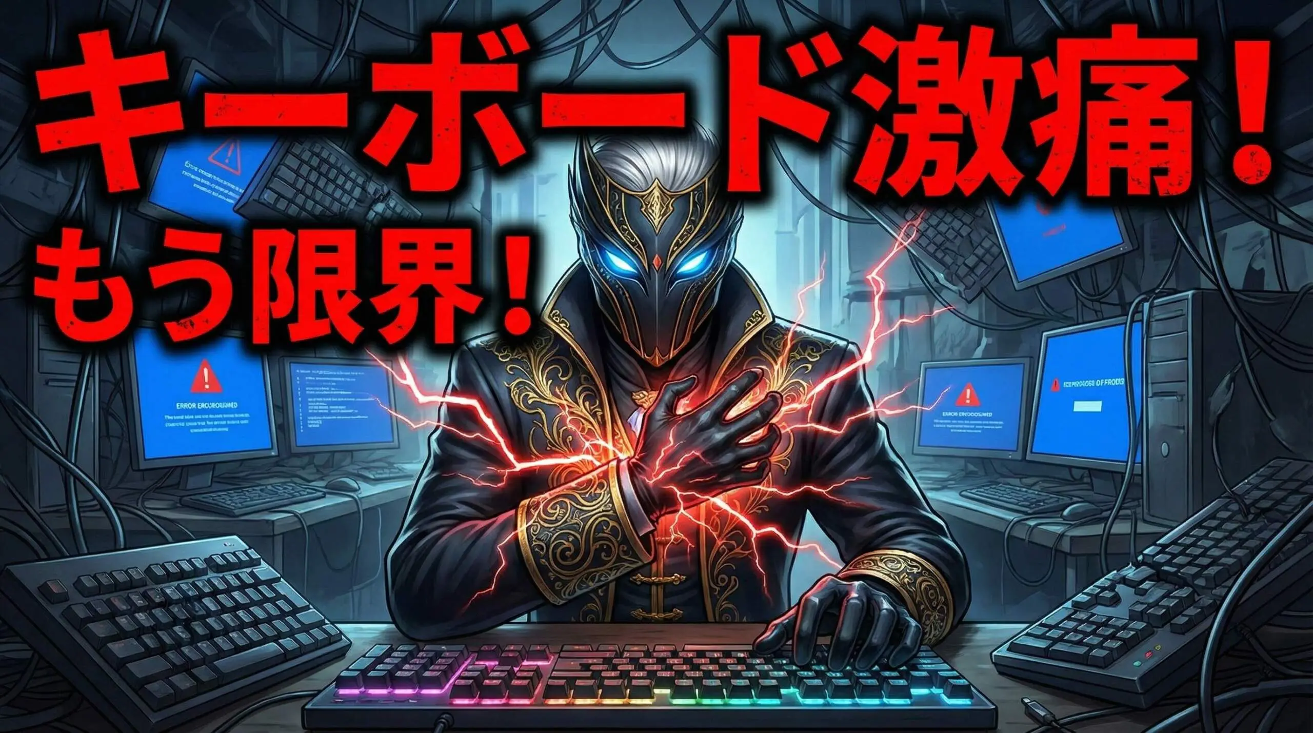 キーボードで左手の掌底が痛い