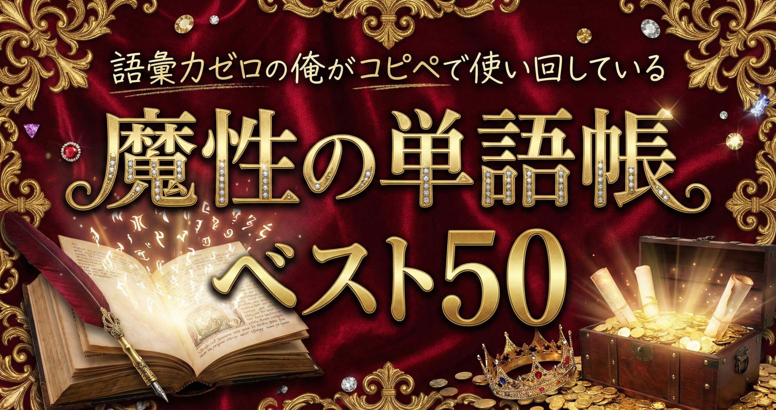 語彙力ゼロの俺がコピペで使い回している「魔性の単語帳」ベスト50